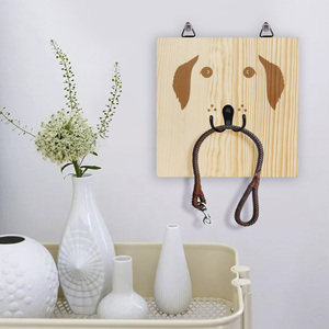 Customized <strong>Wall</strong> Mount Wood Dog Leash Hook Hanger <strong>Key</strong> <strong>Holder</strong> - Product Image 6