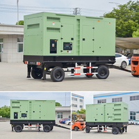 Générateur diesel Cummins 200 kW 250 kVA sur remorque mobile, alimentation électrique, prix usine, groupe électrogène professionnel