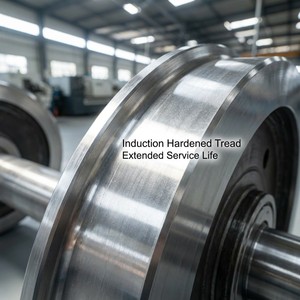 Ruedas de Acero Forjado de Doble Brida de Alta Precisión, Personalizadas OEM, para Ferrocarriles Industriales, Metro, Tren y <span class=keywords><strong>Tranvía</strong></span> - Product Image 4