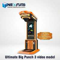 Machine d'arcade de boxe à monnayeur Neofuns Ultimate Big Punch avec écran LED de 32 pouces pour FEC