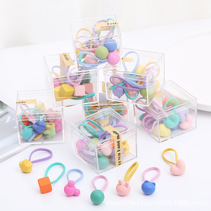 Fanyue Cute Girls' Hair Band Kids Hair Band <strong>Baby</strong> Hair Band Cheap <strong>Heart</strong> Bear Flower 10pcs One Box Scrunchies Elastic <strong>Headband</strong> - Product Image 1