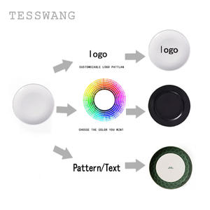 أطباق بورسلين صديقة للبيئة قابلة للتخصيص مجانًا مع تصميماتك وشعاراتك وصورك ونصوصك، مقاومة للبهتان للاستخدام اليومي والهدايا - Product Image 2