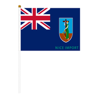 Drapeau de Kosrae, petit drapeau portable en polyester résistant aux intempéries pour la décoration de table, les événements des enseignants, les matchs de football, les défilés, les célébrations