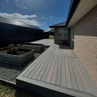 Planches de terrasse en composite WPC à double couleur, extrudées, écologiques, imperméables, pour usage hôtelier, garantie 1 an, 3,6 m
