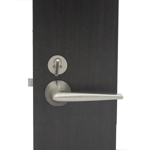 Moderne Main En Bois Noir Nouvel Hôtel Poignée Levier Serrure Pour Chambre Intérieur Porte Serrure intimité <span class=keywords><strong>passage</strong></span> factice - Product Image 1