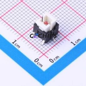 TM-001-M-02 Tactile Switch SMD,6x6mm Switch Single Pole Single Throw Rectangle Button 2.6N Vertical Mount - Product Image 1