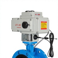 Vanne papillon à bride électrique DN50 2 pouces, type Wafer, en acier inoxydable SS304, avec joint rigide, 220V AC