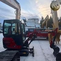 Mini-excavatrice Yanmar VIO17 d'occasion, design compact, 1,7 tonne, excavatrice sur chenilles pour travaux de canalisation municipale