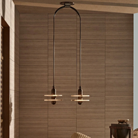 Lámpara colgante de latón para decoración del hogar, moderna iluminación de techo Led de mármol de cobre nrodic para Isla, cocina, hogar, hotel
