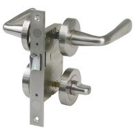 Serrure de porte coupe-feu encastrée en acier inoxydable SUS304, entreaxe 72 mm, entraxe de 50 mm, normes DIN18251/DIN18250/EN12209, pour l'Europe et l'Espagne