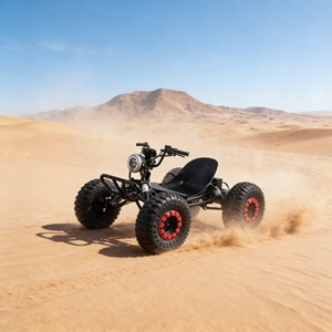 Kart <span class=keywords><strong>électrique</strong></span> à batterie au lithium de qualité supérieure pour les courses sur piste de jardin et les aventures en plein air, conduite rapide et écologique - Product Image 3