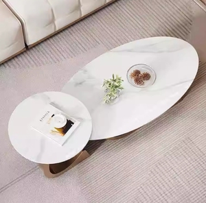 <span class=keywords><strong>Hi</strong></span>ện đại bằng đá cẩm thạch hình bầu dục Bàn cà phê cho căn hộ phòng khách bền và thân thiện với sinh thái Home Bar đồ nội thất - Product Image 4