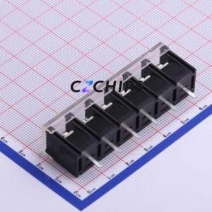 KF58C-10.0-6P Barrier Terminal Block Through hole Component (THT),P=10mm Connector With Cover Plate 10mm 1x6P Straight Pin - Product Image 2