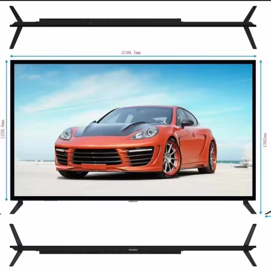 32 Inches Portable Smart Android 12 TV with LED Backlight White Cabinet Rotating IPS LCD Full HD Touch Screen MTK 8788 6GB+128GB