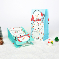 Sacs cadeaux de Noël rouges classiques personnalisés en papier recyclé avec pelliculage mat pour l'emballage de bougies artisanales et de cadres photo – Vente en gros