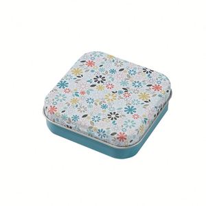 Custom Logo 72*72*22 Mm Small Square Tin <b>Box</b> Metal <b>Box</b> Packing <b>Box</b> for Candy Jewelry - Product Image 1