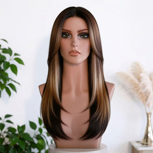 Espositore per Parrucche MCY in PVC Stile Europeo e Americano, Testa di Manichino Girevole per Esposizione di Gioielli e Parrucche - Product Image 2