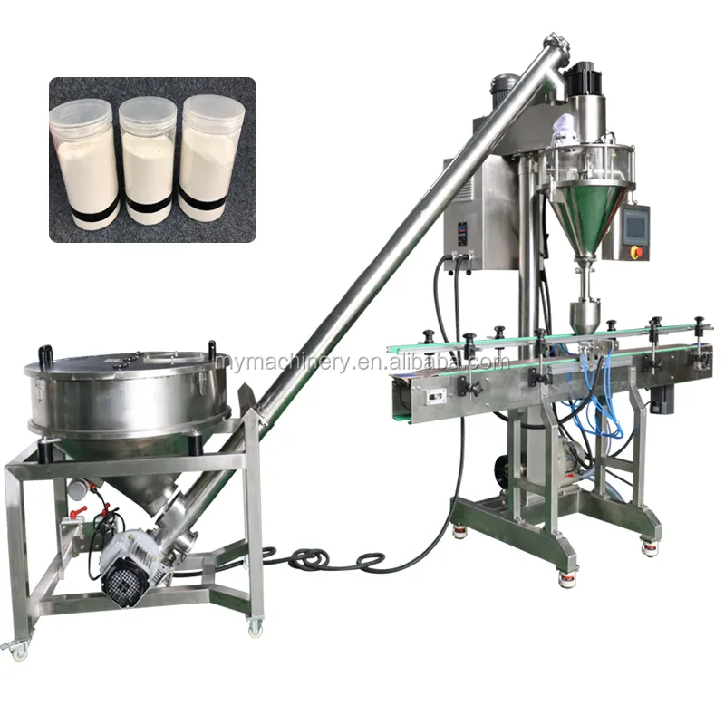 Fabrik heißer Verkauf Glas kann Kaffee Milch Protein Gewürze Pulver Flasche kleines Volumen Beutel Pulver Füll maschine 500g-1000g