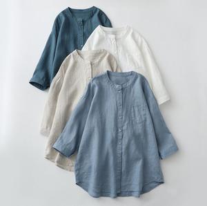 Camicia bianca con vendita diretta del produttore camicia bianca da donna a maniche lunghe a maniche lunghe abiti da donna plus size top - Product Image 1