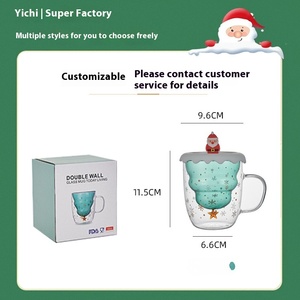 ถ้<span class=keywords><strong>ว</strong></span>ยแก้<span class=keywords><strong>ว</strong></span>บอโรซิลิเกตสูงแบบใช้แล้วทิ้งเหยือกใส่กาแฟทนอุณหภูมิฝาปิดสำหรับเทศกาลคริสต์มาส - Product Image 4