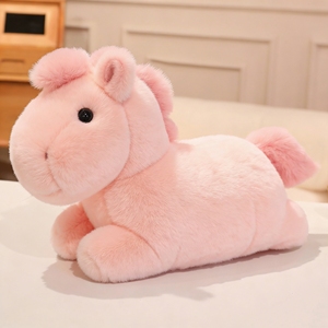 Almohada de Peluche Súper Suave del Año del Caballo con Impresión de Logotipo Personalizado, Opción ODM, Relleno de Algodón PP, Unisex, para Regalos de Cumpleaños - Product Image 1
