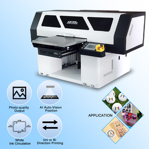 Full Automatic UV Printer A2+ UV Led Flatbed Printer for Phone Case Golf Balls <b>Suitcase</b> Glass Small Size Industry Inkjet Printer - Product Image 2