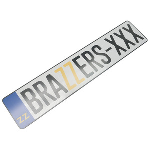 Factory <b>Wholesale</b> Custom Euro Car Number <b>Plate</b> Metal Aluminum Embossed Reflective <b>License</b> <b>Plate</b> - Product Image 2