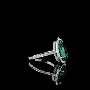 <b>Indian</b> Manufactured Beautiful Bridal Moissanite Diamond <b>Ring</b> For Women Wedding Jewelry And Fashion Use Available At Export Price - Product Image 3
