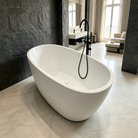 Baignoire autoportante moderne en acrylique Raison Premium pour adultes, avec certification CUPC et CE, pour usage en villa et hôtel RS306