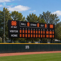 Tableau de scores électronique LED professionnel pour le baseball et le softball, affichage numérique pour terrain de baseball