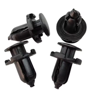 Clips de fixation noirs en plastique à pousser pour voiture, attaches de garniture de carrosserie automobile, tête de 13 mm, tige de 13 mm, pointe de 8,5 mm, clip rivet pour panneau de véhicule