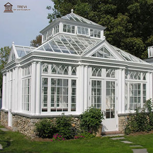 Pavillon de jardin en métal, gazebo autoportant en fer <span class=keywords><strong>blanc</strong></span>, maison en verre rétractable en fer à vendre - Product Image 3
