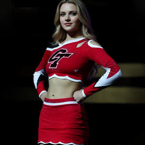 زي تشجيع مخصص للشباب بتصميم حسب الطلب، زي موحد للسيدات مطبوع بالتسامي، زي تشجيع فارغ للشباب - Product Image 1