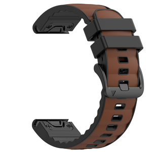 Nouveauté - Bracelet de montre en cuir véritable et silicone - Nylon - 22 mm - 26 mm - Sangle à fixation rapide pour montre <span class=keywords><strong>Garmin</strong></span> - Product Image 6