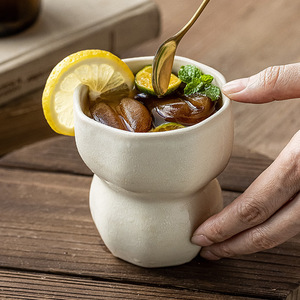 Taza de calabaza de cerámica característica de lujo, amasadora de mano para el hogar, Taza <span class=keywords><strong>Sin</strong></span> mango de estilo japonés, Taza <span class=keywords><strong>Sin</strong></span> mango de calabaza Mibai - Product Image 3