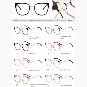 Montatura per Occhiali Partagas 2025 TR90 Quadrata Stile Cat Eye Carina Anti Luce Blu per Bambini e Ragazze - Product Image 6