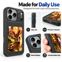 Étui de téléphone de luxe antichoc avec écran E-Ink NFC, coque de protection intelligente anti-chute pour iPhone 18 17 16 15 14 Pro Max