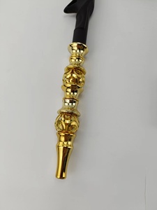 Accesorios para Narguile al por Mayor, Manguera de Plástico para Narguile con Mango de Esponja con Diseño de Señuelo de Pesca, Boquilla con Patrón de Grabado Metálico - Product Image 3