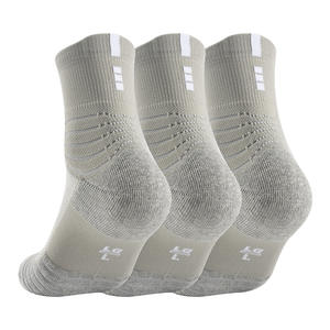 ถุงเท้ากีฬาคุณภาพสูง หนานุ่มพิเศษ สำหรับผู้ชาย สกรีนโลโก้ได้ กันลื่น เหมาะสำหรับฟุตบอล วิ่ง ออกกำลังกาย สีขาว - Product Image 5