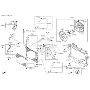 97606-C5000ชิ้นส่วนรถยนต์ระบบ HVAC คอนเดนเซอร์อลูมิเนียมแท้สําหรับ Sorento 97606-C5000