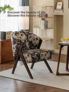 Sillón Individual de Terciopelo Nórdico, Muebles para el Hogar, Sala de Estar <span class=keywords><strong>y</strong></span> Dormitorio, Sillón Vintage, Sofá Pequeño Minimalista - Product Image 3