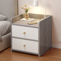 Table de chevet simple et moderne, petite armoire de rangement domestique, étagère de rangement, mini-meuble de chambre à coucher tendance en MDF
