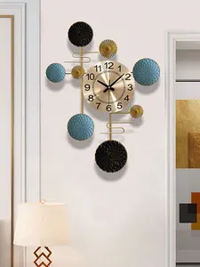 Horloge murale moderne en métal, 1 pièce, décoration de maison, Art fait à la main, vente en gros