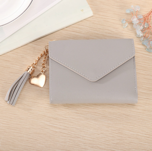 レディース 財布 可愛い 学生 タッセル ペンダント トレンド 女性用 スモール ファッション PUレザー ウォレット コインケース - Product Image 3