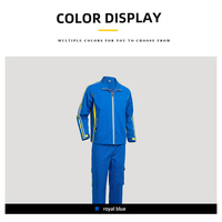 Tenue de travail antistatique pour salle blanche, haute visibilité, réfléchissante, pour atelier de nouvelle énergie, avec logo personnalisé, veste et pantalon, tailles variées