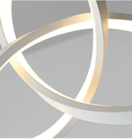 Lampe suspendue LED géométrique romantique pour chambre à coucher et couloir, éclairage artistique