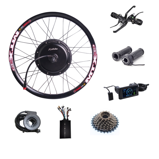 Waterproof Ce 52v 2000w MTX39 Ebike E Bike Electric Bicycle Hub Motor Wheel Conversion Kits With Battery Optional