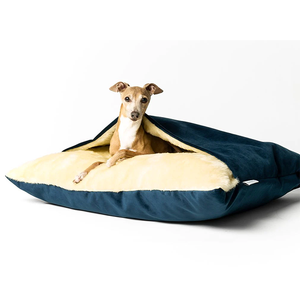Cama de terciopelo suave de lujo para perros, fundas de cama extraíbles para acurrucarse, bolsa de madriguera para perros - Product Image 2