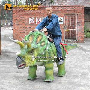 MY Dino DR027 Manège pour enfants dans les centres commerciaux, dinosaure animatronique marchant, tricératops - Product Image 4