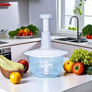 Manual Stainless Steel Kitchen Food <b>Chopper</b> Household Processor Press Whisk Stirrer Meat <b>Garlic</b> Cutter Mini Vegetable Mincers - Product Image 4